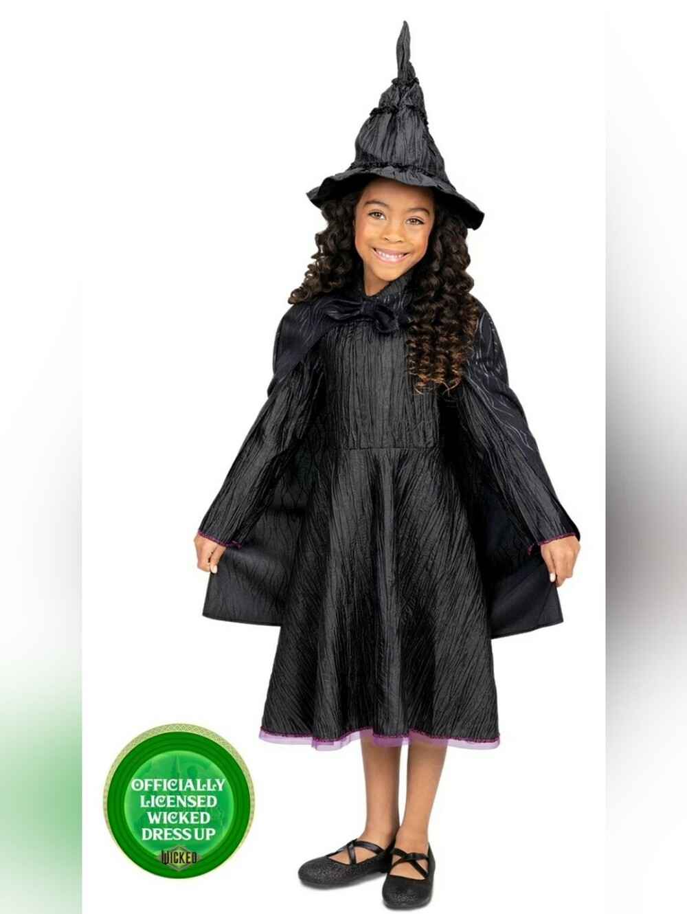 Wicked Elphaba Black Dress Set Halloween Costume Dress Up 4-6x Witch New